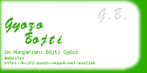 gyozo bojti business card
